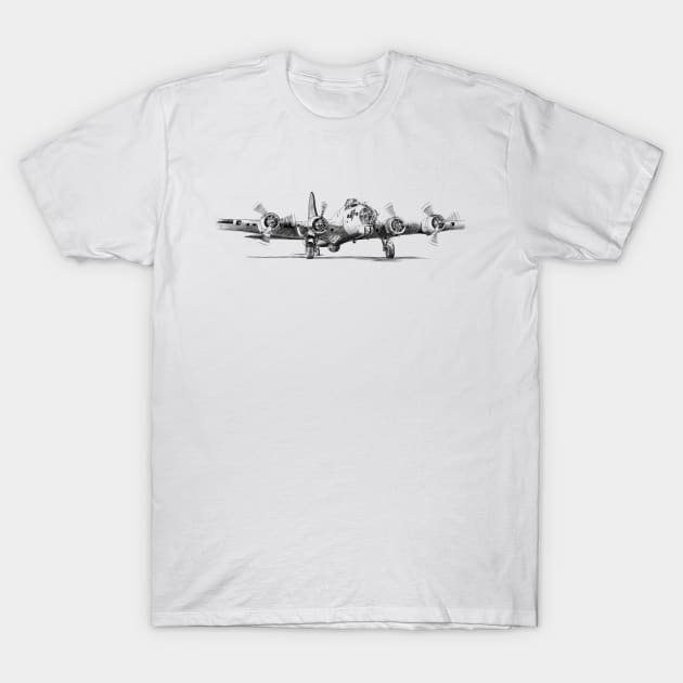 Bomber B-17 T-Shirt by sibosssr